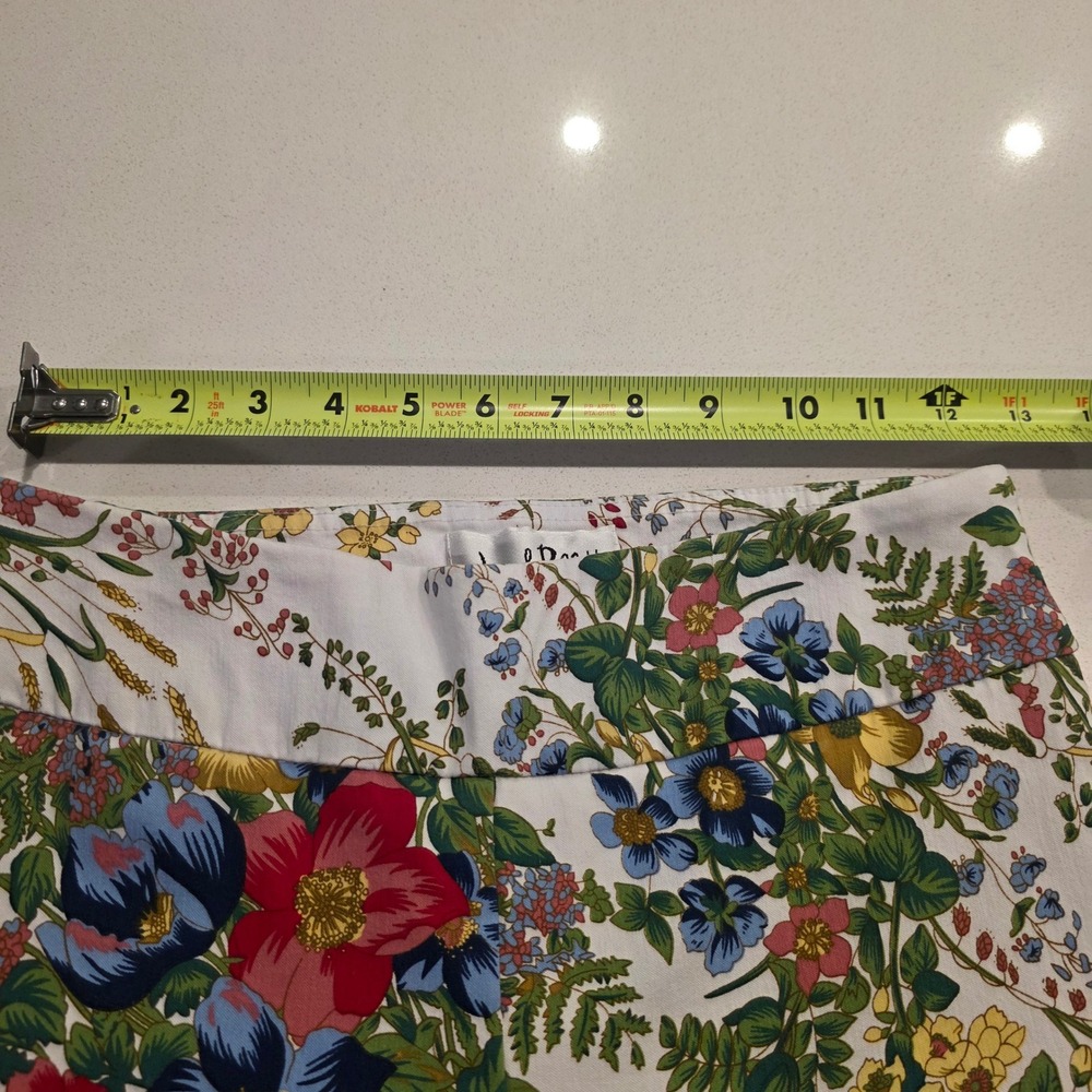 Joseph Ribkoff Floral Print Pants Women Size 6 High Waist Cropped Leg - Picture 5 of 9